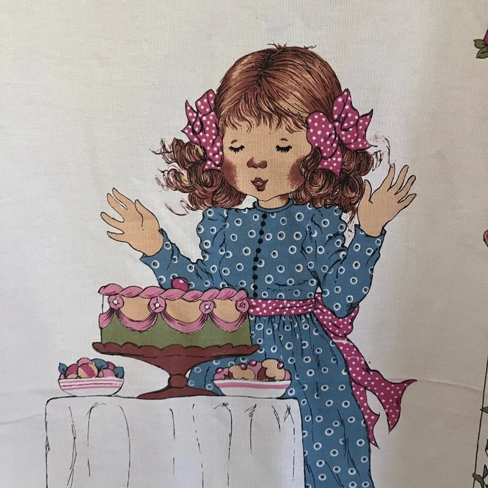 Sarah Kay vintage tea towel NWOT